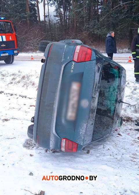 Вылет с дороги возле Ольшанки