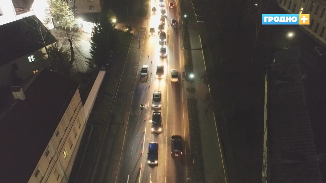 Эксперимент ГАИ Гродно на переркетске возле каланчи