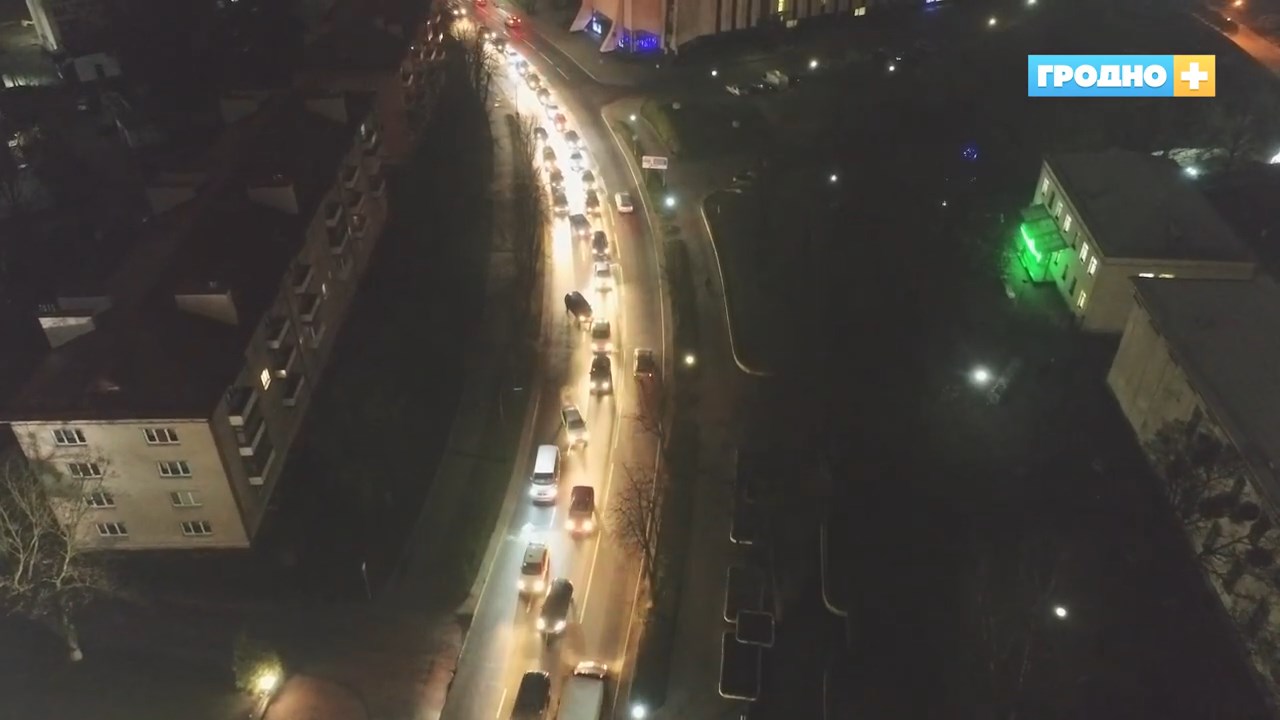 Эксперимент ГАИ Гродно на переркетске возле каланчи