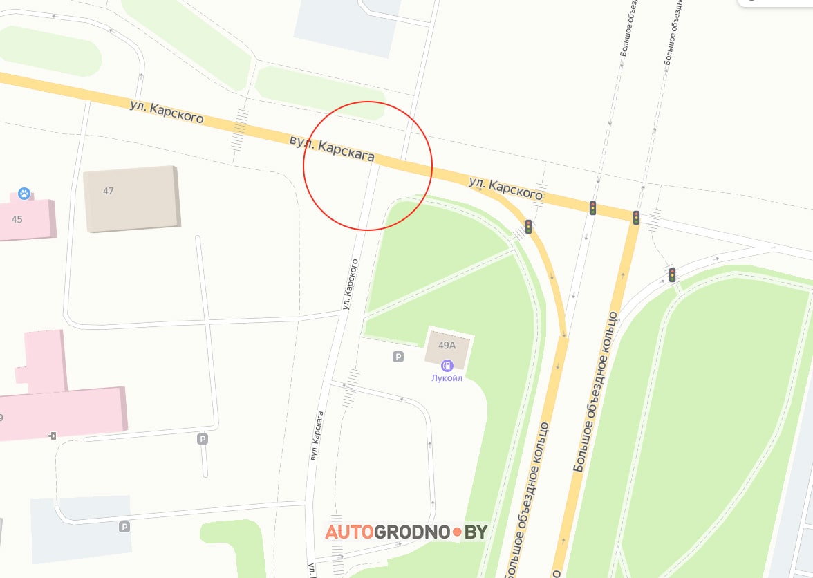 Проблема перекрестка на Карского в Гродно