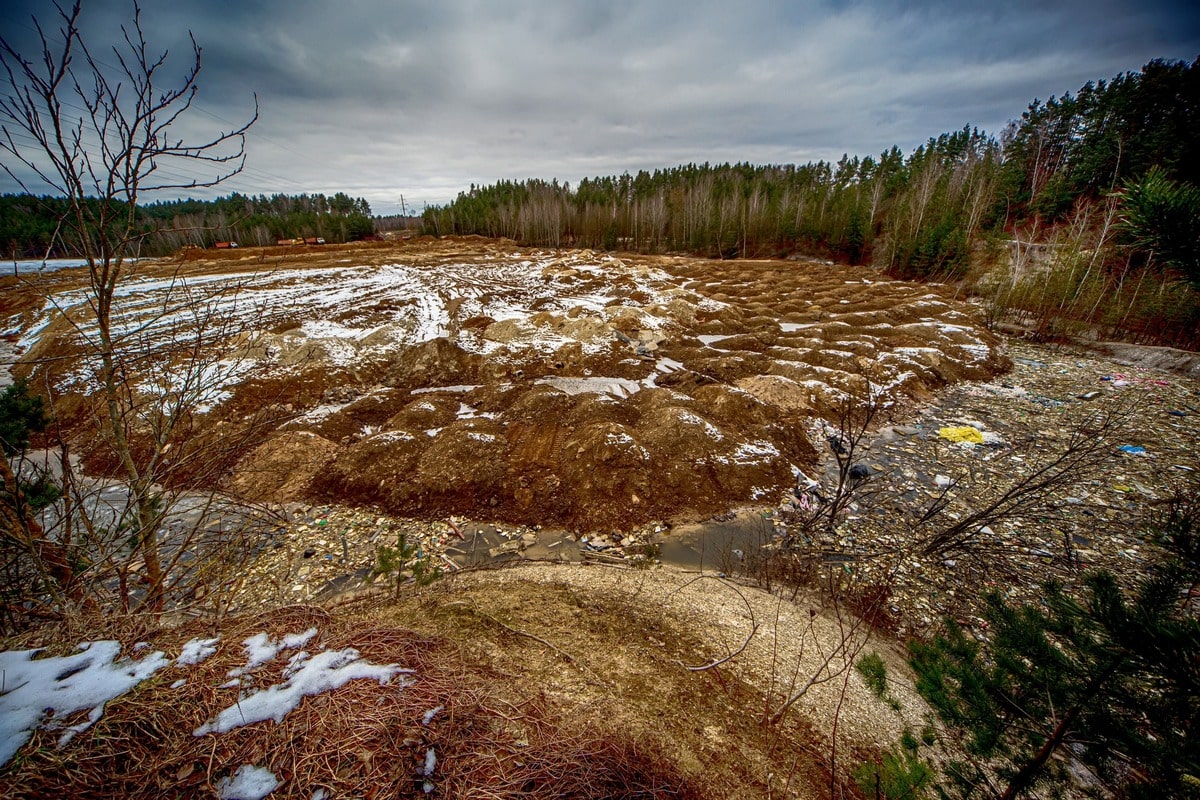 Карьер Зеленка возле Гродно засыпают