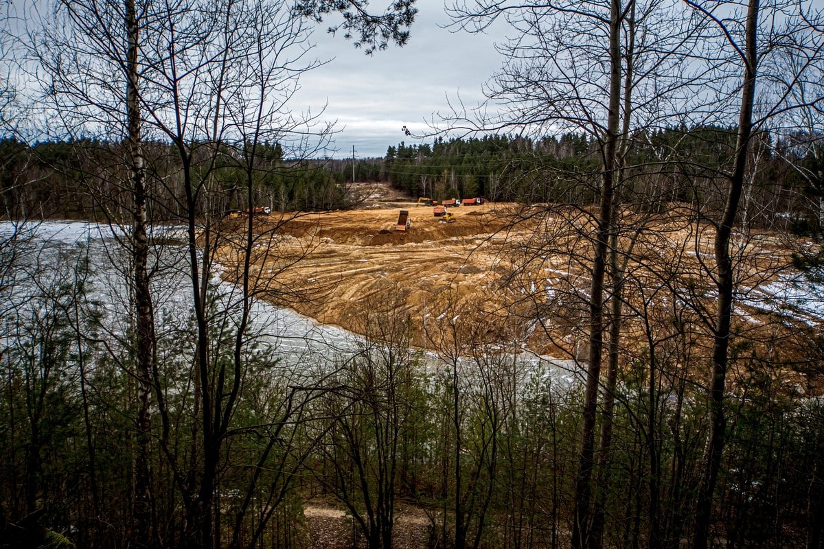 Карьер Зеленка возле Гродно засыпают