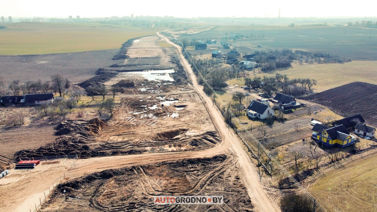 Новая дорога продление Дзержинского Лапенковская