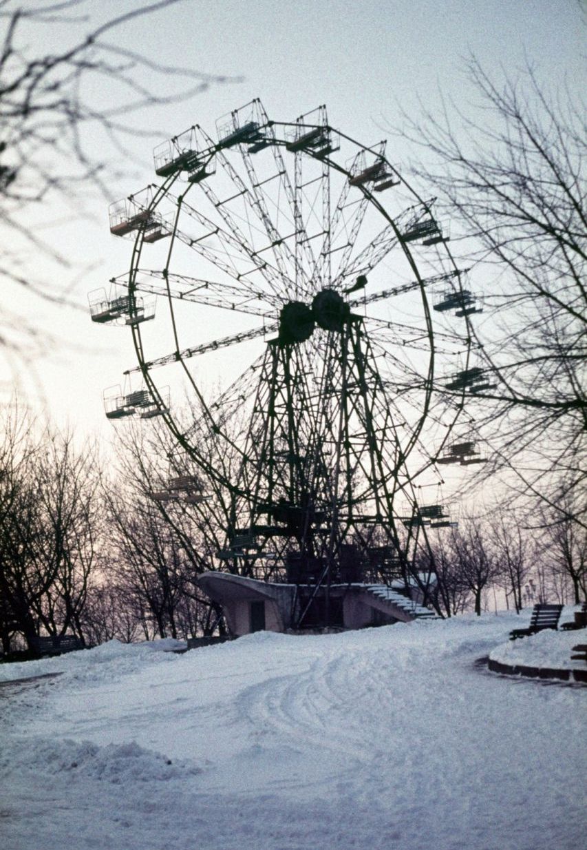 Колесо обозрения в Гродно времен СССР