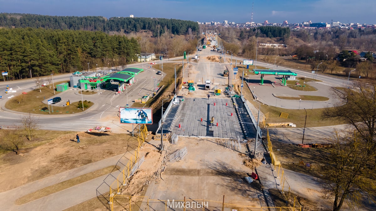 Реконструкция Нового моста в Гродно месяц до октрытия 2023