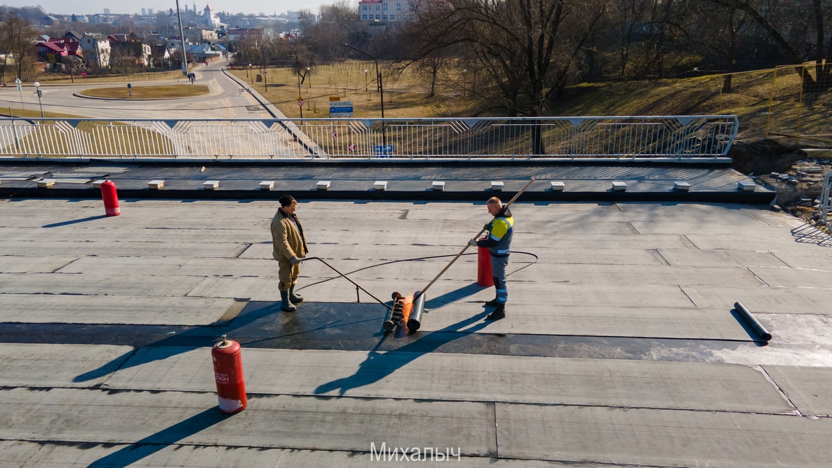 Реконструкция Нового моста в Гродно месяц до октрытия 2023