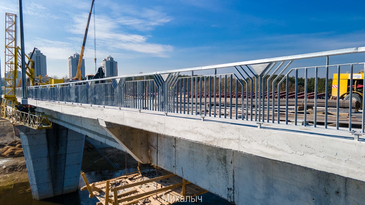 Реконструкция Нового моста в Гродно месяц до октрытия 2023