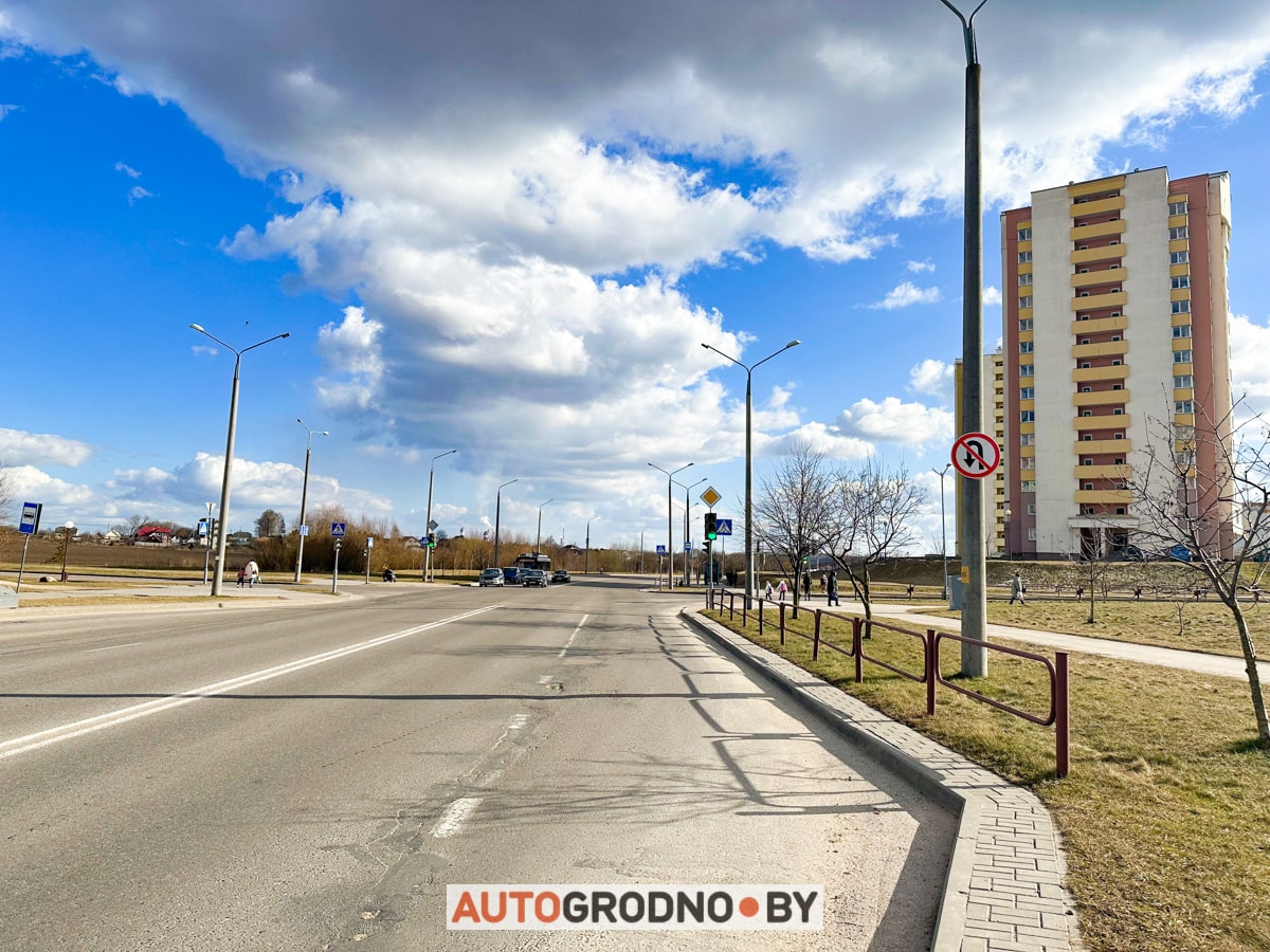 На Тавлая и Малыщинская в Гродно запретили разворот