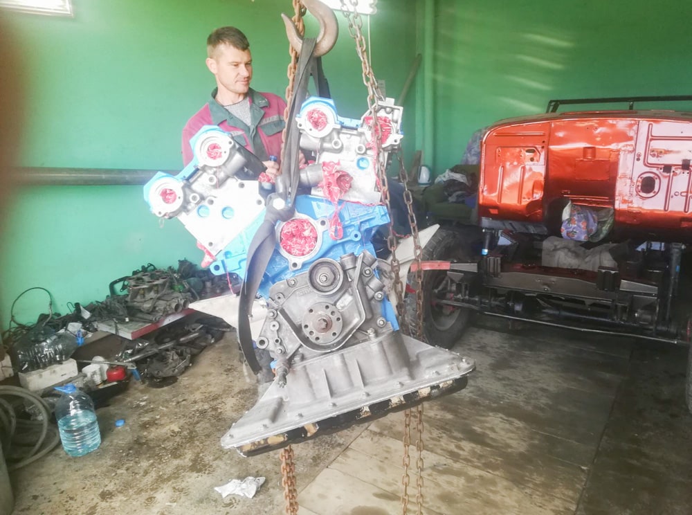 Белорусы поставил в ГАЗ 69 двигатель V6