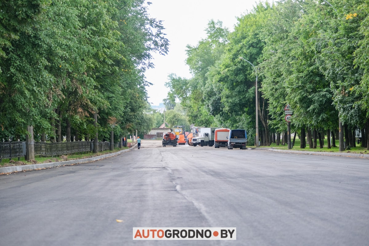 Проспект Строителей Гродно 2023 ремонт замена асфальта
