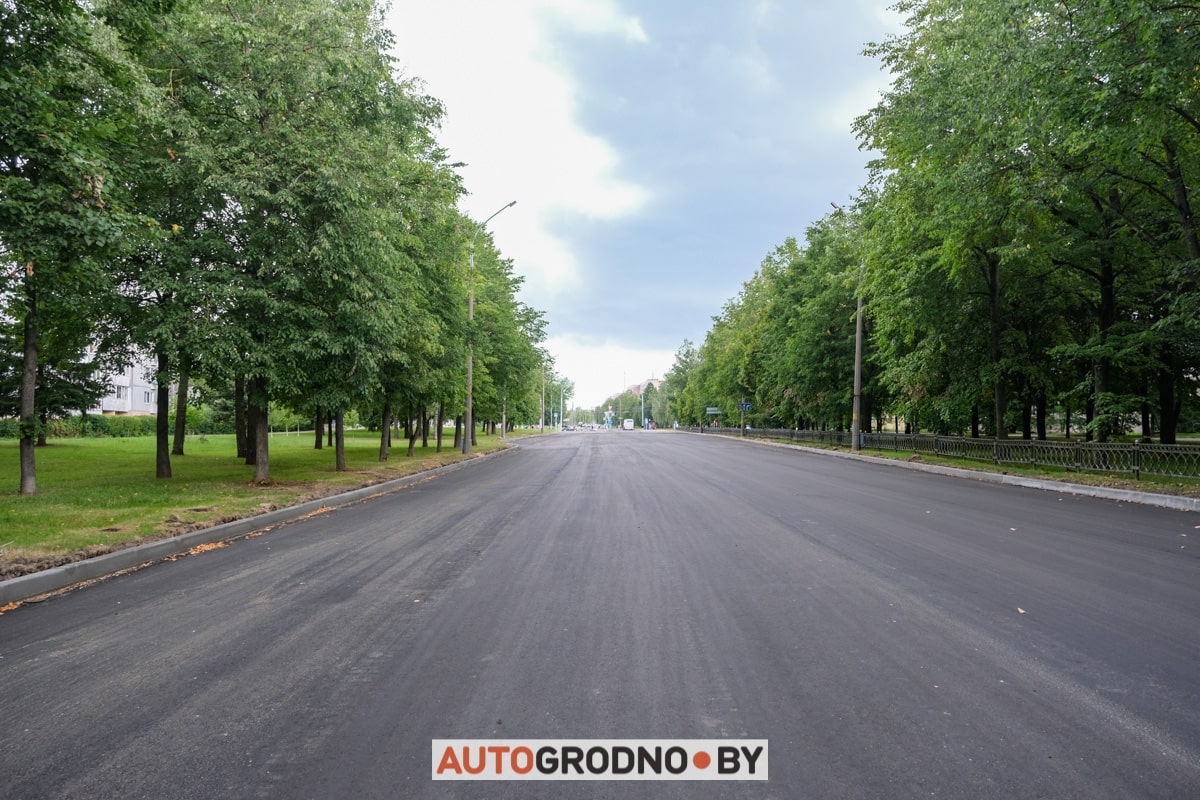 Проспект Строителей Гродно 2023 ремонт замена асфальта