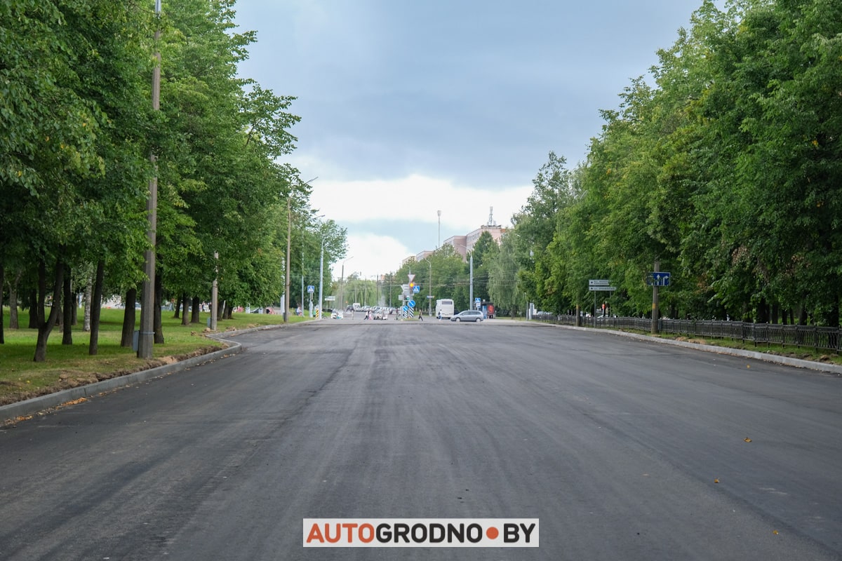 Проспект Строителей Гродно 2023 ремонт замена асфальта