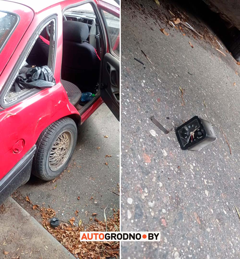 Вандалы разобрали припаркованный автомобиль в Гродно. Хозяин - отзовись!