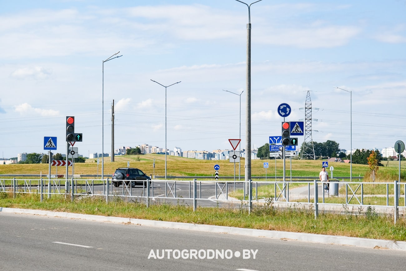 Кольцо Заболоть Гродно светофоры