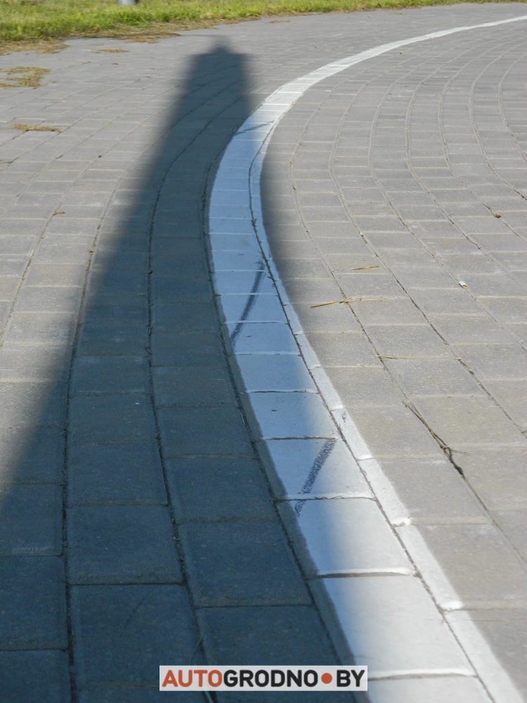 Опасная велодорожка в Гродно в сторону Восточного моста