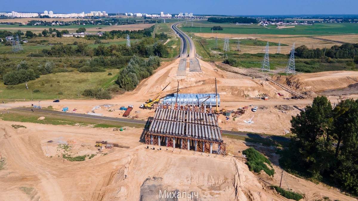 развязка у Озерского шоссе и азота фото видео с квадрокоптера сверху