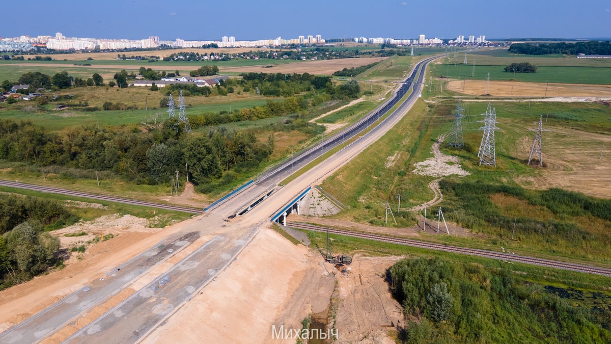 развязка у Озерского шоссе и азота фото видео с квадрокоптера сверху
