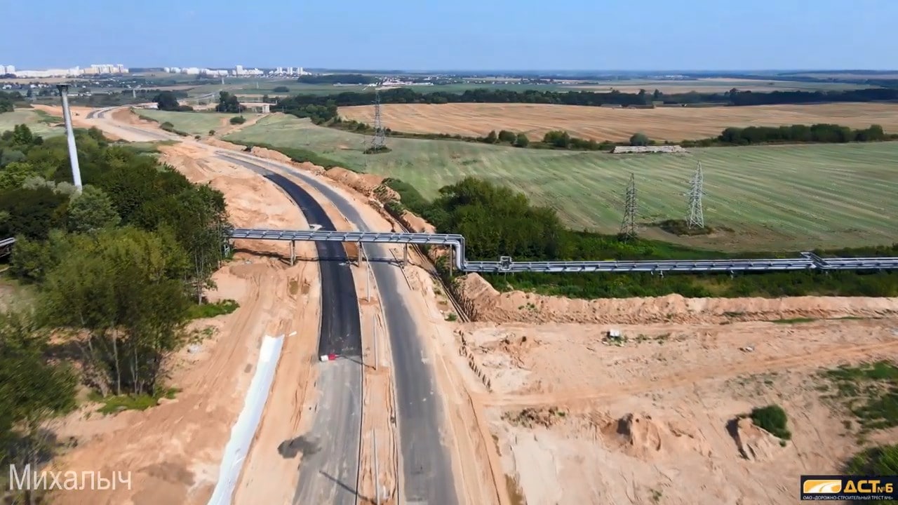 развязка у Озерского шоссе и азота фото видео с квадрокоптера сверху