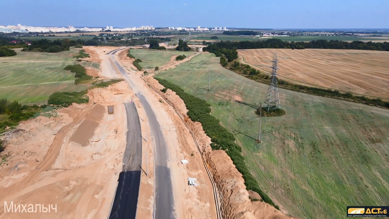 развязка у Озерского шоссе и азота фото видео с квадрокоптера сверху