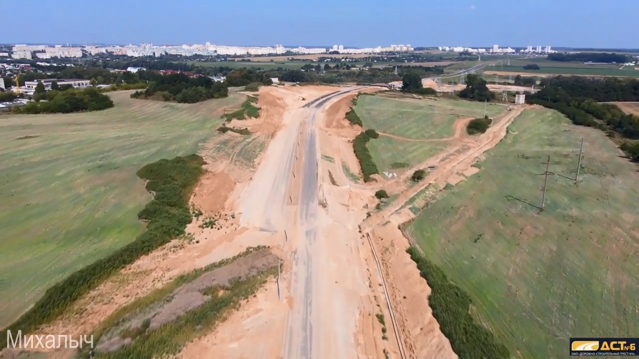 развязка у Озерского шоссе и азота фото видео с квадрокоптера сверху