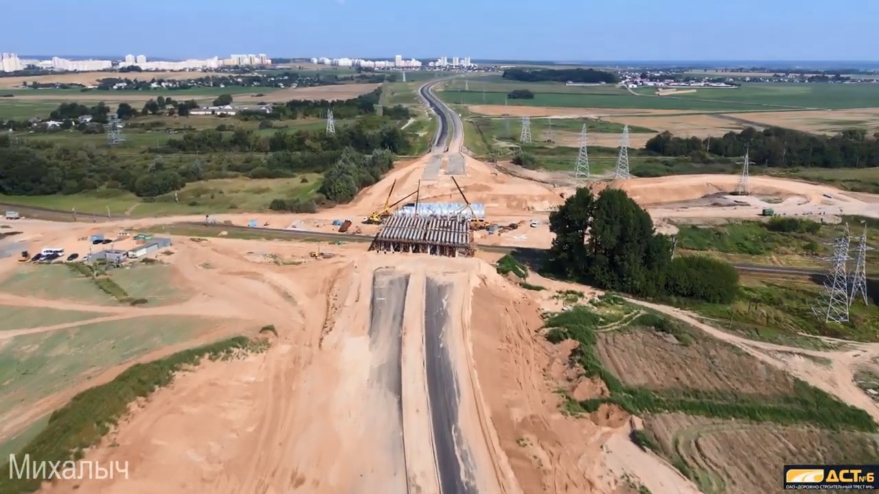 развязка у Озерского шоссе и азота фото видео с квадрокоптера сверху