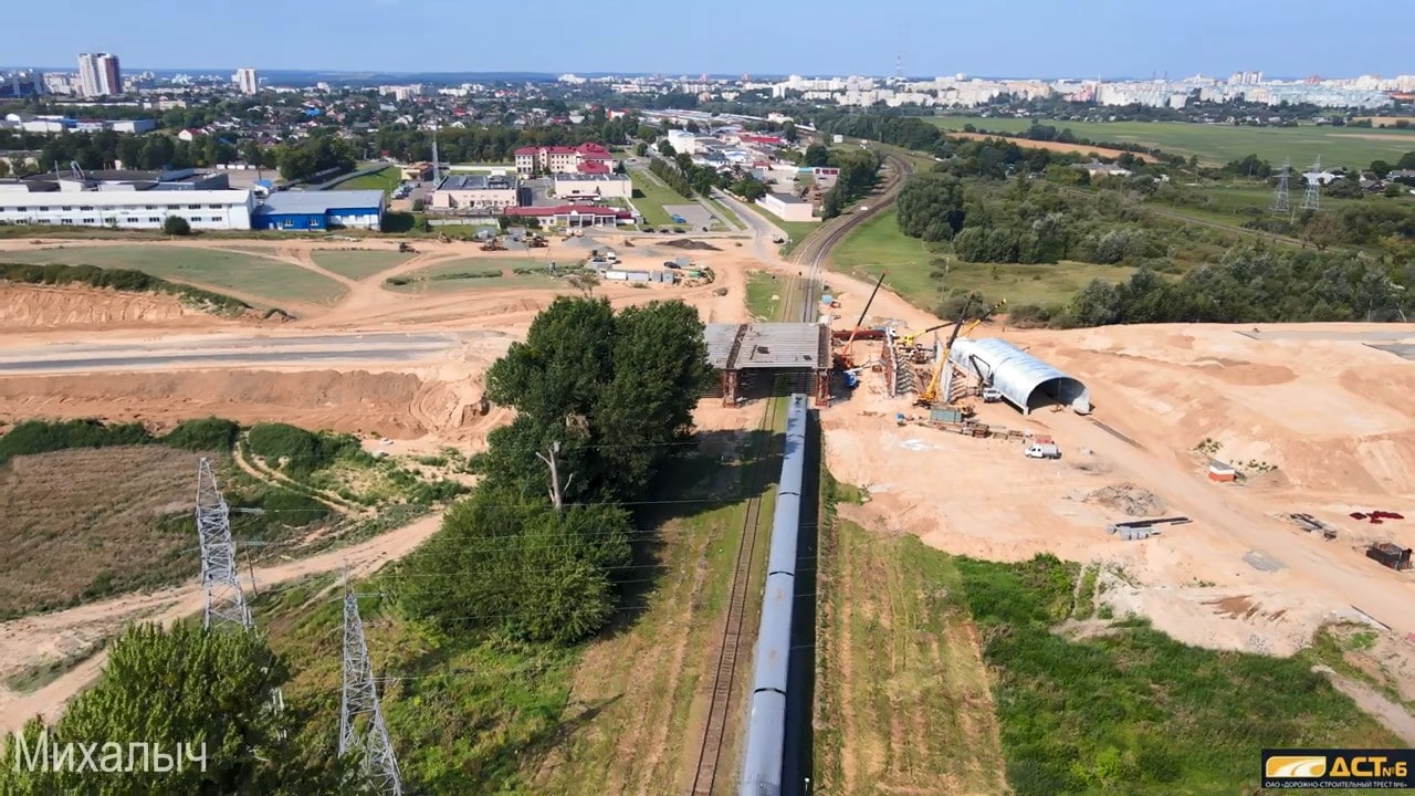 развязка у Озерского шоссе и азота фото видео с квадрокоптера сверху
