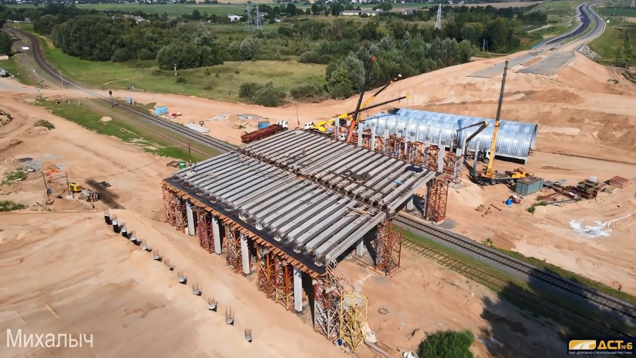 развязка у Озерского шоссе и азота фото видео с квадрокоптера сверху