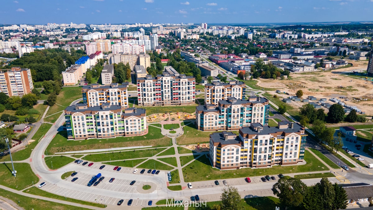 Что сейчас строят в Гродно? Смотрим с неба на основные стройки города