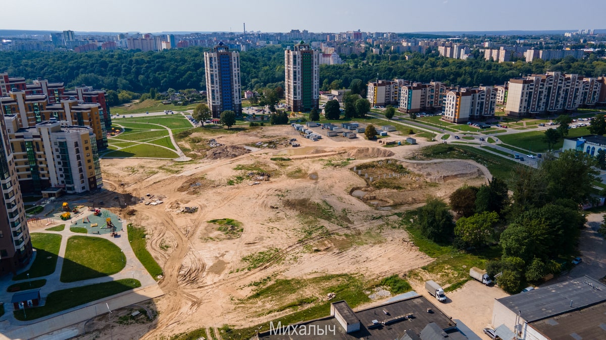 Что сейчас строят в Гродно? Смотрим с неба на основные стройки города