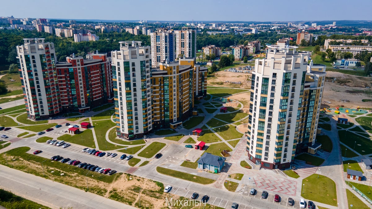 Что сейчас строят в Гродно? Смотрим с неба на основные стройки города