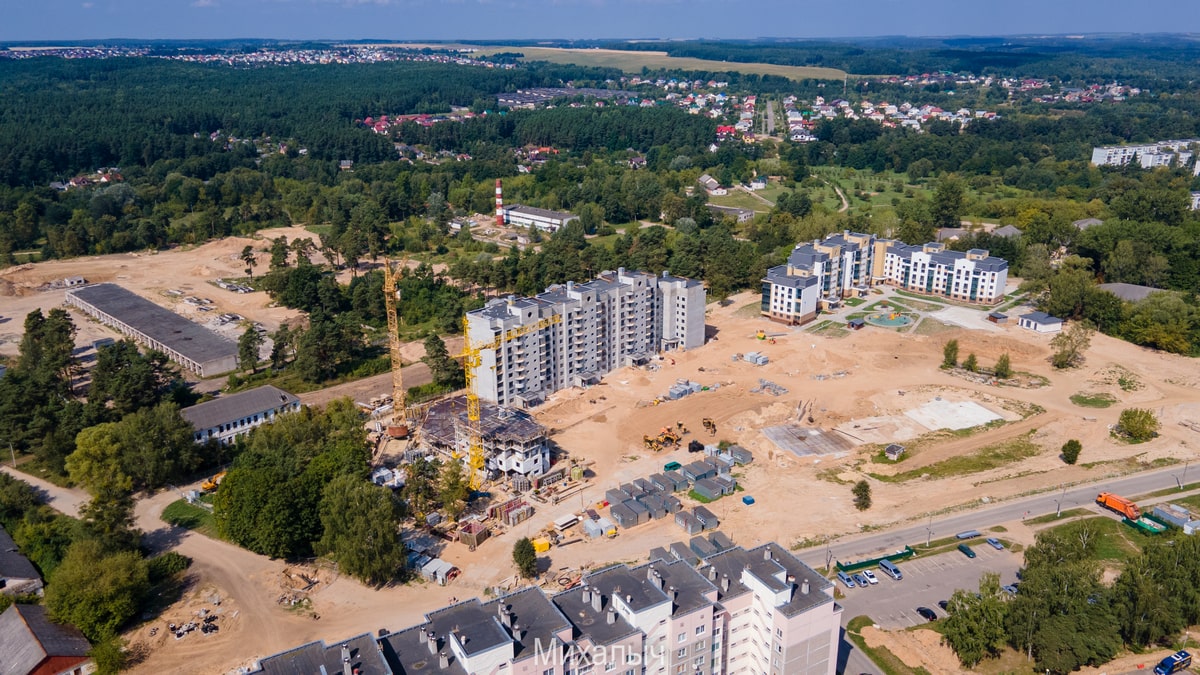Что сейчас строят в Гродно? Смотрим с неба на основные стройки города