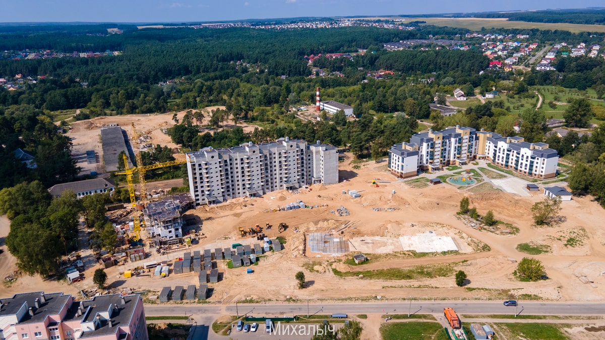 Что сейчас строят в Гродно? Смотрим с неба на основные стройки города