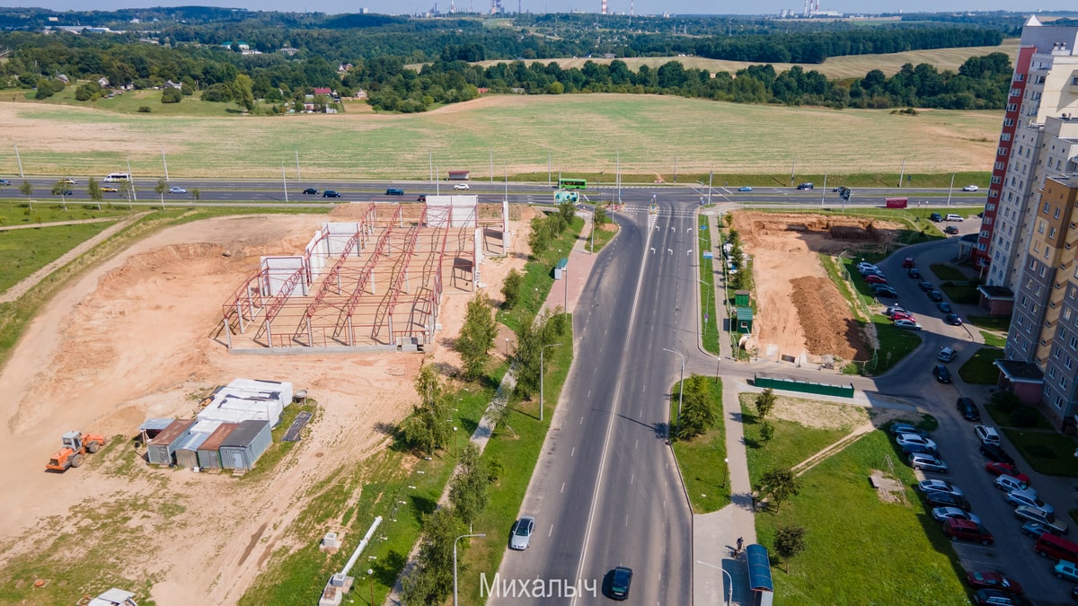 Что сейчас строят в Гродно? Смотрим с неба на основные стройки города