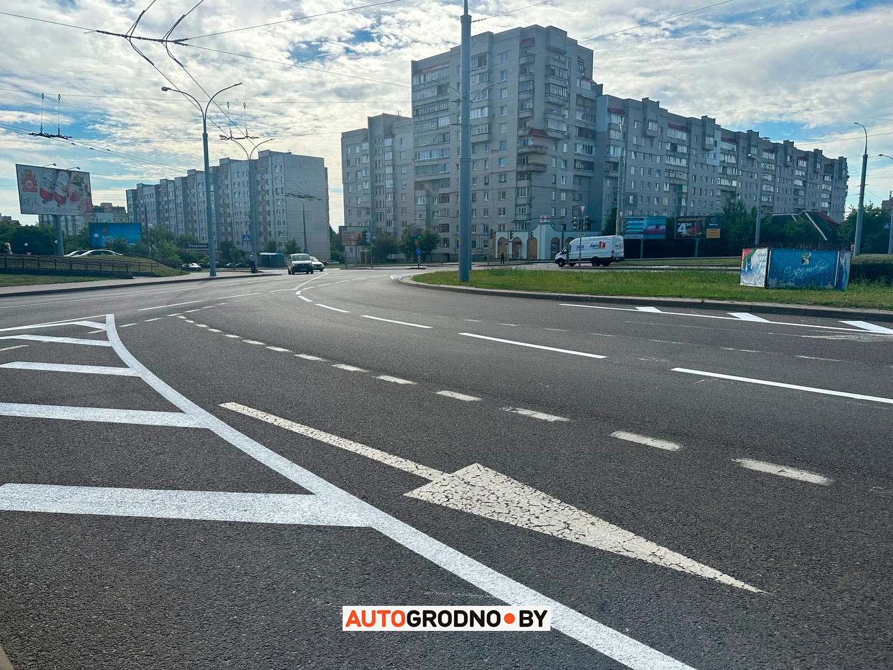 Пока вы спали: за ночь на кольце Дзержинского в Гродно изменили разметку. Как теперь ехать?