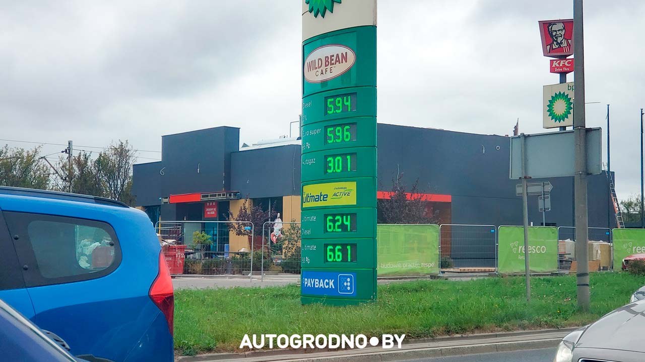 Цены на АЗС в Польше