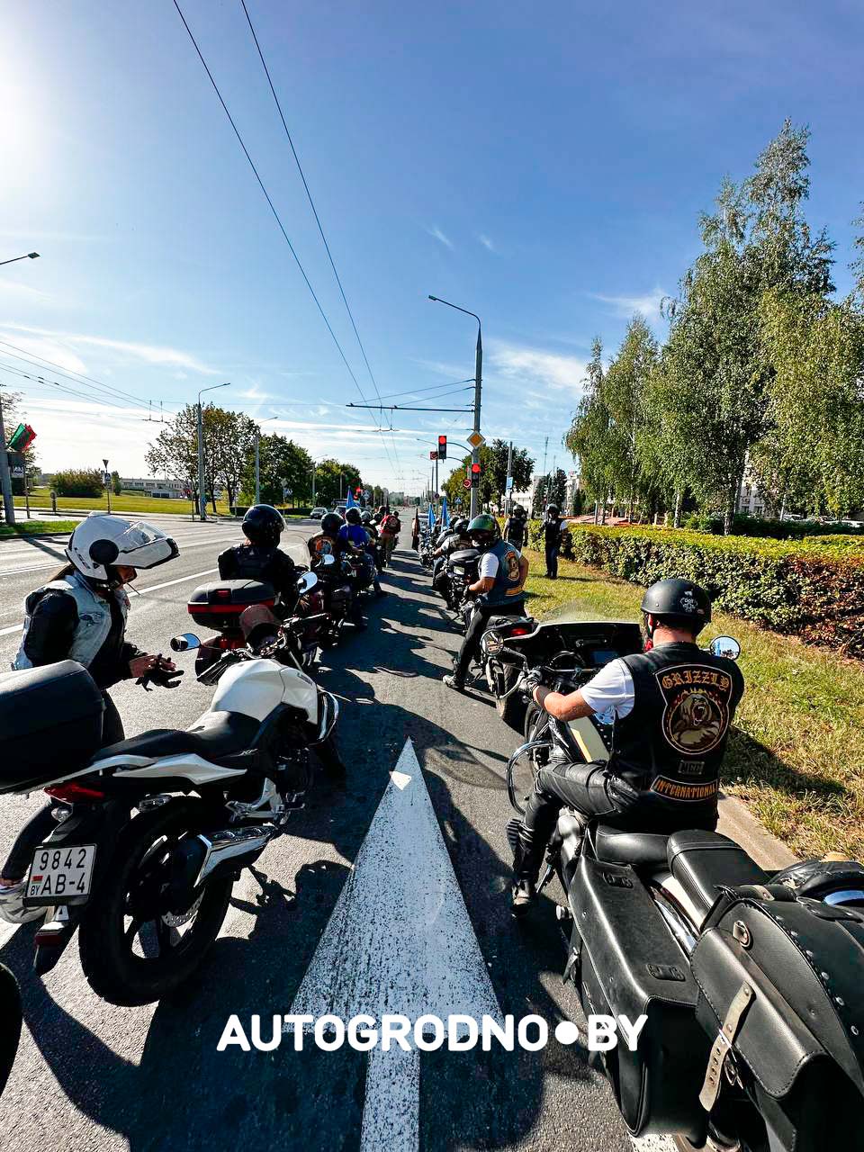 Мотопробег на День Гродно засняли от первого лица. Сколько было мотоциклистов?