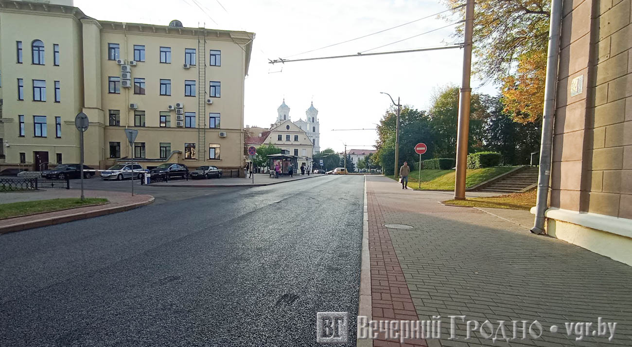 Улица Октябрьская в Гродно Беларусь