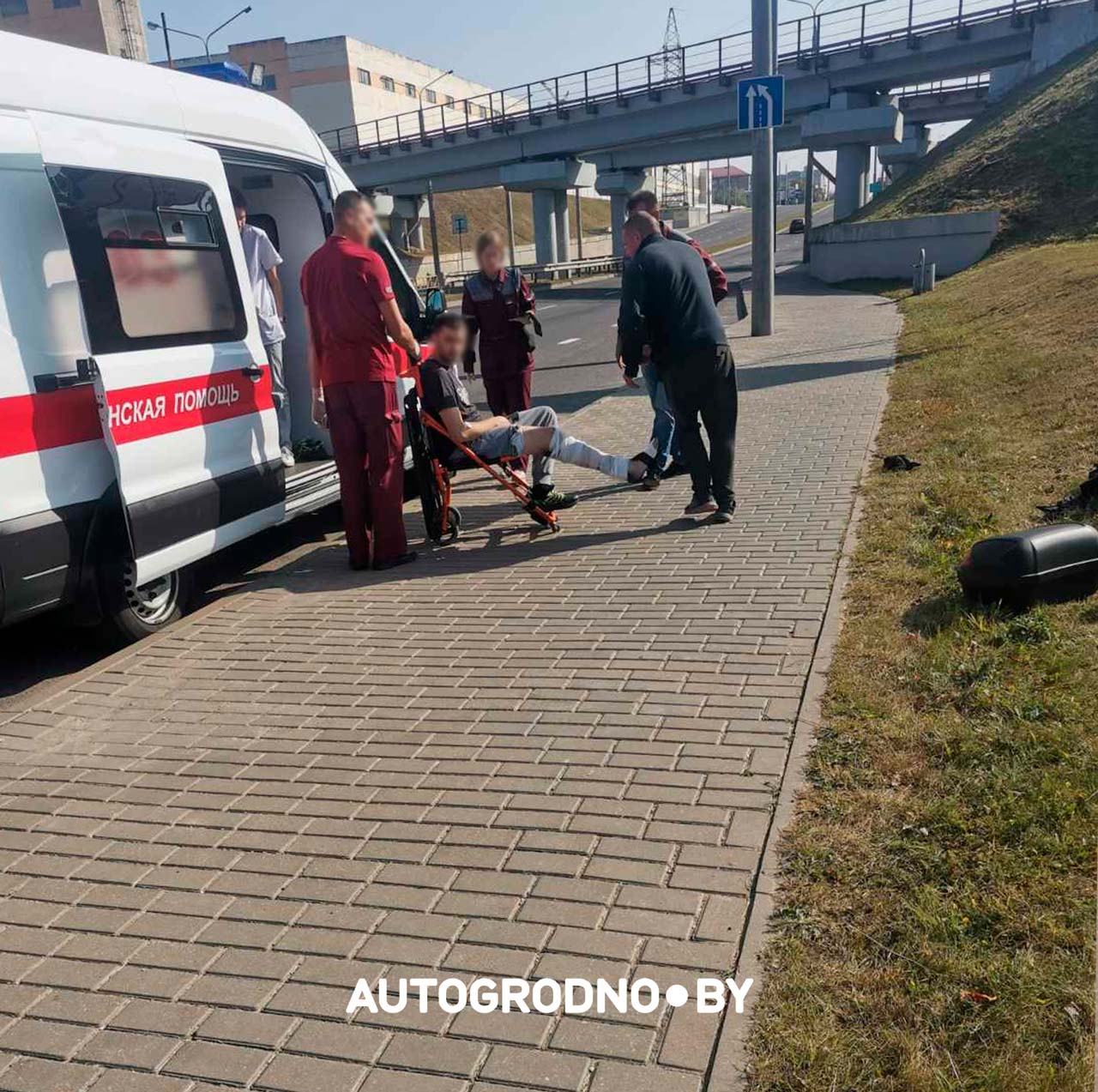 авария Соломовой в Гродно скутер