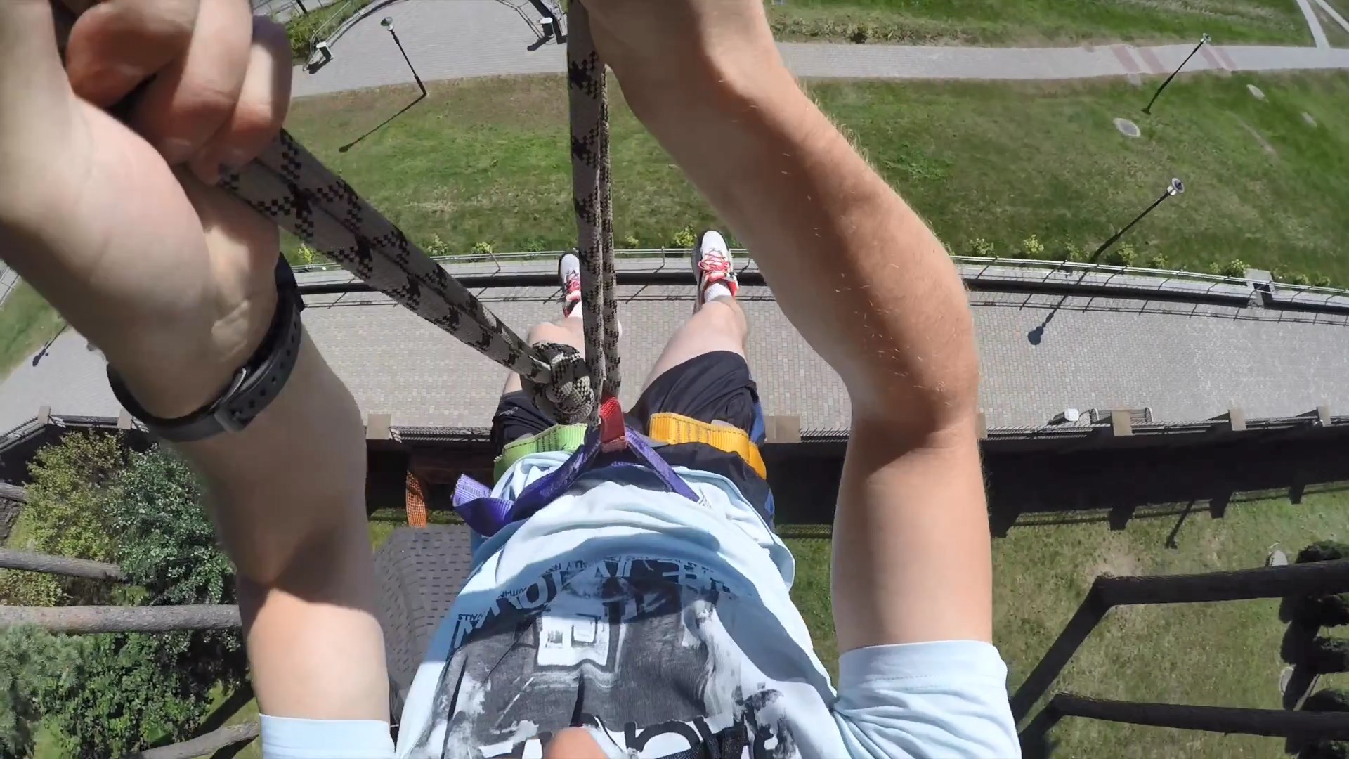 Тарзанка через Неман в Гродно - база отдыха Привал