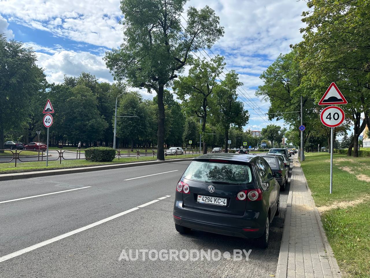 Лежачие полицейские в Гродно на улице Горького