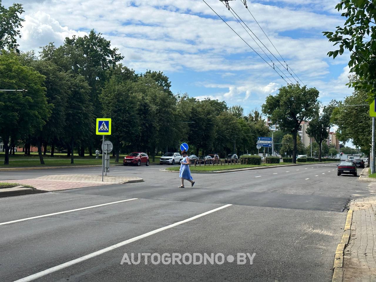 Лежачие полицейские в Гродно на улице Горького