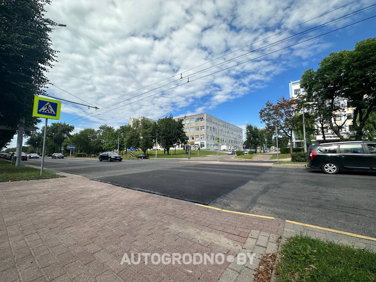 Лежачие полицейские в Гродно на улице Горького