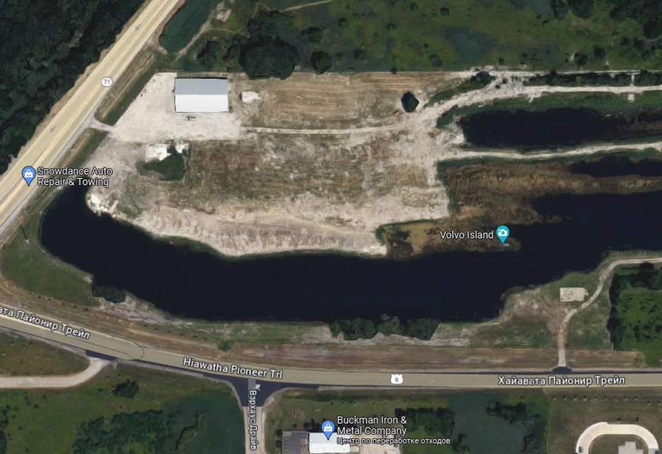 Volvo S80 застряла в необычном месте на 10 лет. Теперь все ищут Volvo Island на картах Google