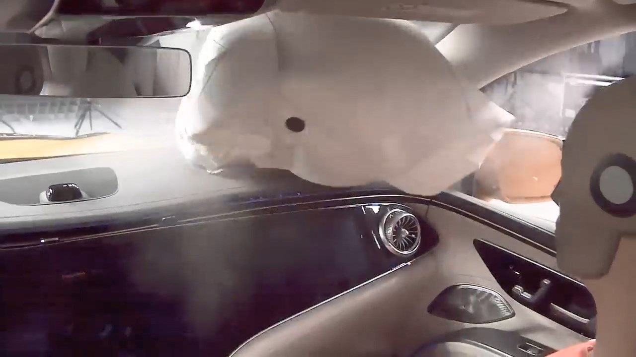 The worlds first public two car electric crash test by Mercedes Benz