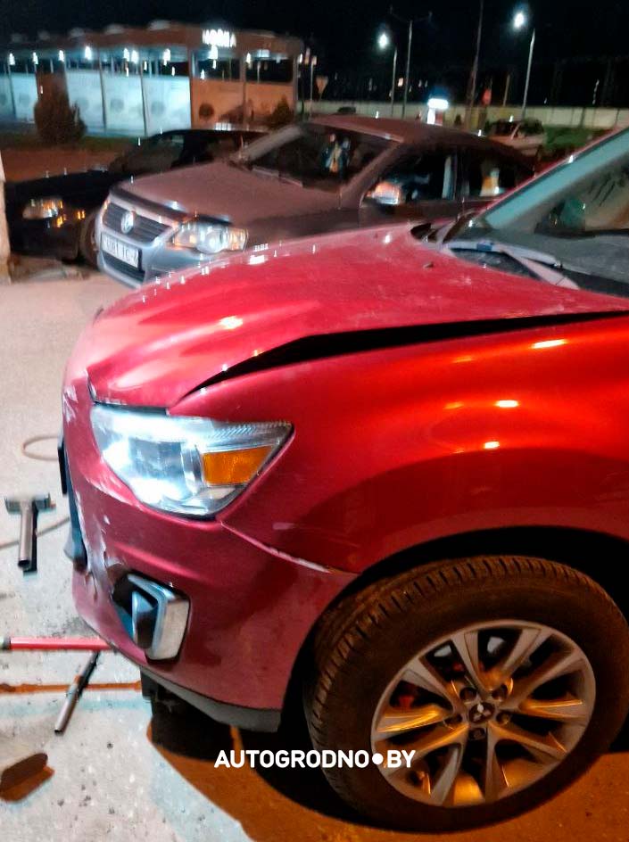 Mitsubishi asx в Гродно на шиномонтаже