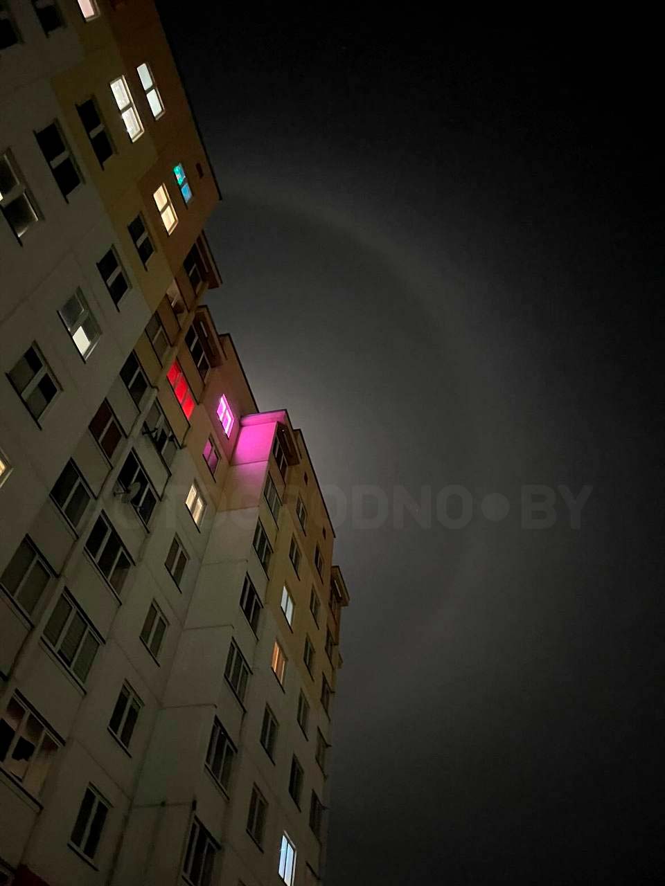 Ночная красота: над Гродно наблюдают редкое лунное гало