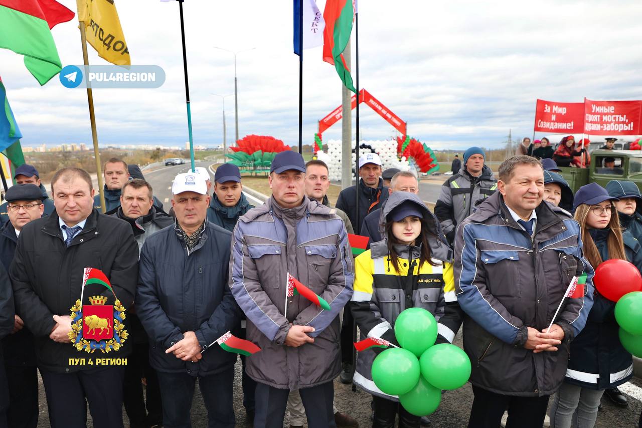 В Гродно официально открыли развязку у Озерского шоссе и дорогу от АЗОТа