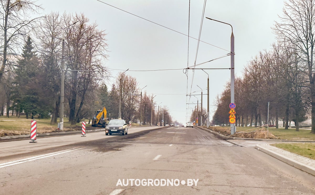 В Гродно начинает сезон ремонта дорог. Первая улица в списке дорожников: Врублевского