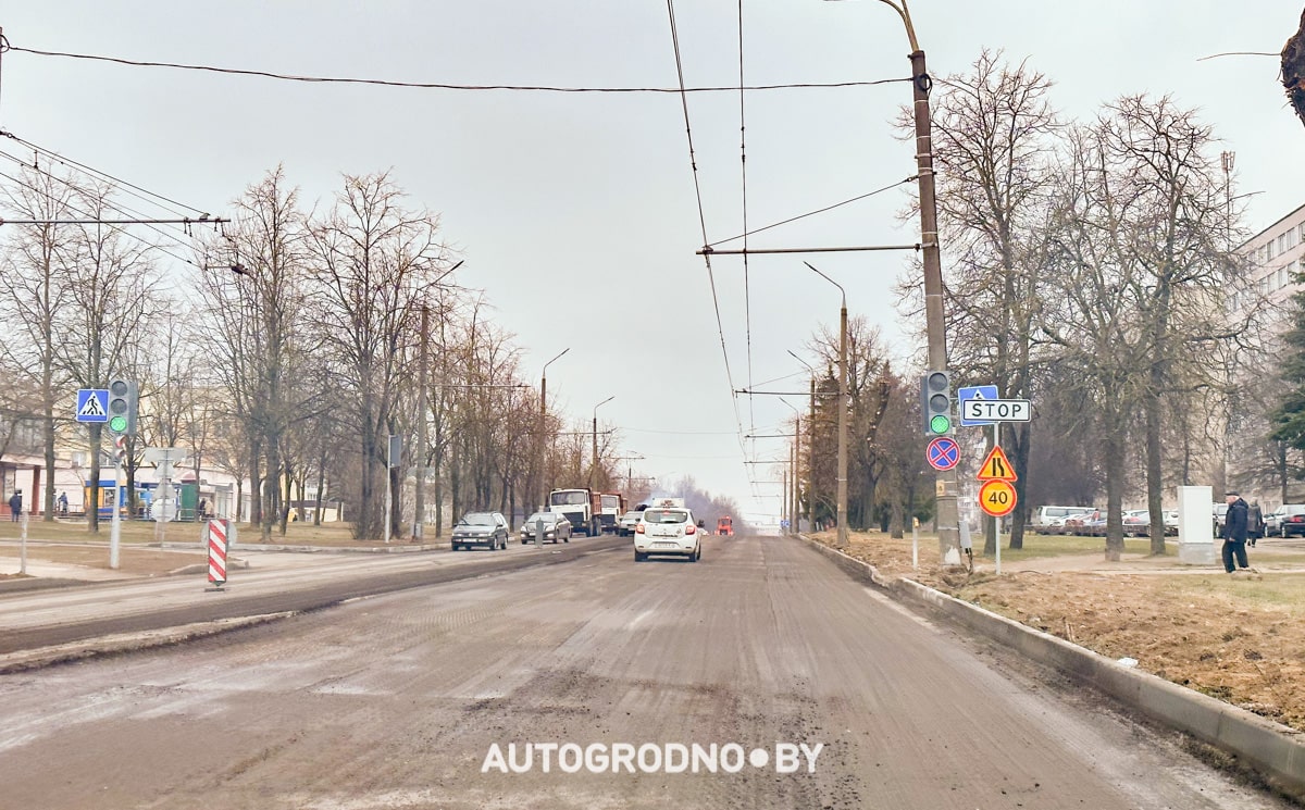 В Гродно начинает сезон ремонта дорог. Первая улица в списке дорожников: Врублевского