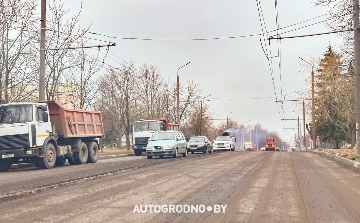 В Гродно начинает сезон ремонта дорог. Первая улица в списке дорожников: Врублевского